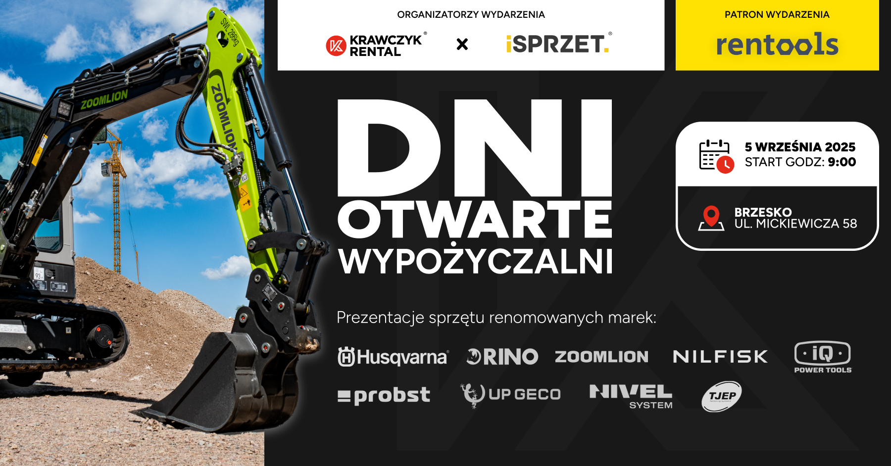 Dni Otwarte wypożyczalni Krawczyk Rental Brzesko - 05.09.2025